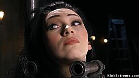 Babe Ass Whipped In Metal Device