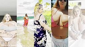 This pornstar with big ass, tits, belly, fat, big pussy, slut, big tits, natural tits tells you all about it