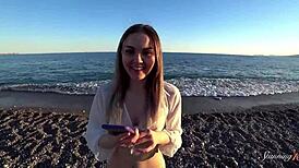 chubby teen alexa mills rides alexxx's huge dick so well in pov, licking and muff diving