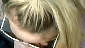 oh yeah, swallow that cum in the car blowjob pickup!