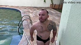 Hot Boss Pays Pool Guy With Pussy