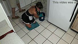 tms-28 petite milf slave gets dp with creampie