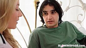 i-i'm giving my best friend a sloppy blowjob, clothes ripped