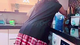 Pov wetpinay in school uniform washes after porn videos
