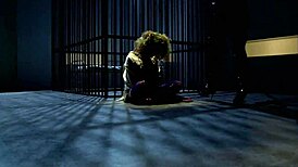 catwoman caught in a wild cage threesome