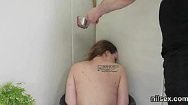 foxy chick dragged to ass asylum for brutal banging