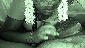 My Indian Aunty Surprises With a Steamy Blowjob Session