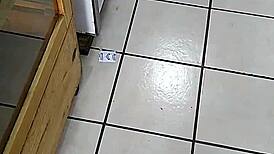 big ass mexican woman shopping in the store