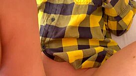 Cute Brunette Half-Sisters Share Tight Pussy With My Cock