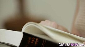 Lesbian Babe in Lingerie Scissors Hot