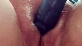 excited lady on phone sex masturbates her wet creamy pussy solo with intense pleasure