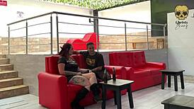 I meet a cute guy in a bar and fuck him in the bathroom