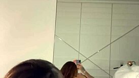 Big boobs hot brazilian giving an amazing wet blowjob on pov