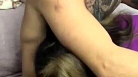 My buddy drills me raw and hard, feels so good