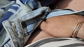 after the game, this cheerleader gets her shaved pussy fingered by the neighbor