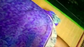 Desi Aunty With Big Boobs Presses Against Man in Doggystyle Outdoor Fuck With Husband Watching