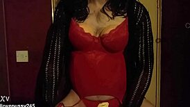 Bisexual Crossdressing Sissy Faggot Loves The Taste Of His Cum Licked From His Hand And Smeard On His Face