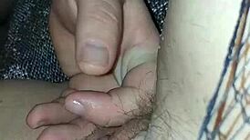 wet pussy milf gets cum all over her