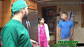 Angel Ramiraz takes her daughter to hospital for nurse roleplay day