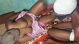 Ebony queen amateur with wet saggy tits gets fucked by big cock