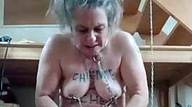 Slave Bound In Master's Office For Humiliation And Bondage Play