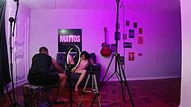Backstage Recording At Mattos Movies With Alice Drummond