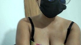 Old latina stepmother fantasizes being a student and sensually masturbates with dildo at home feeling sexy