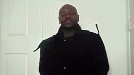 Stretching arms like exercise routine