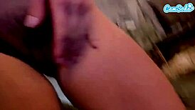 Sexy soldier amateur playing with wet pussy!