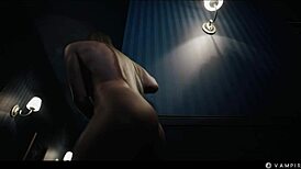 Nancy Ace, horny vampire, eats Japanese babe Rikako’s pussy in 69!