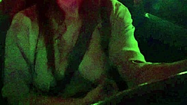 i, artemisia love, flash big tits and nipples during night car ride with smoking fetish