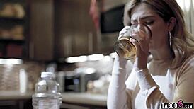 Babysitter teen fucks while on phone with boyfriend