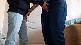 teacher and student sneak risky sex at university