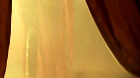 a woman's gentle touch brings happiness through teasing and undressing