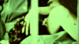 Vintage Interracial Blowjob With Hairy Pussy