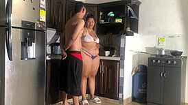 I had strong sex in the hotel kitchen with her big ass, worshiping it passionately. But I mean, it was intense!