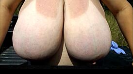 she says, 'look at these huge boobs,' cute bbw milf