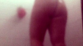 Watch gordibuena clean semen from her pussy in the shower?