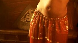 a woman's gentle touch brings happiness through teasing and undressing