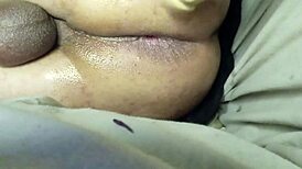 Brunette pegs boyfriend's ass with strapon in wild session