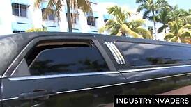 Roxy Enjoys Sucking Dick In The Limo Back. Her Wet Pussy Gets Facial.