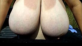 she says, 'look at these huge boobs,' cute bbw milf