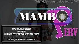 Ebony Ana Sasuga's First Double Penetration Anal