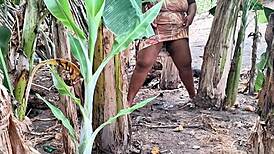 Emotional evangelical milf with big pussy peeing in public outdoors homemade