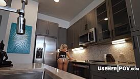 Sexy pawg maid offers full freeuse perks in hot pov action