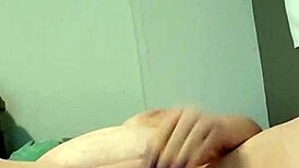 night time horny play with dildo toys fucking myself wet