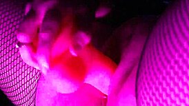 I'm squirting all over my pink dildo in stockings