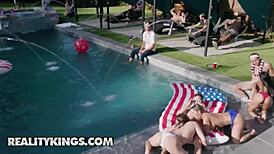 why join jojo and cali licking ember by the pool?