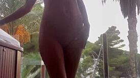 monika fox relaxes with homemade fingering and squirting session