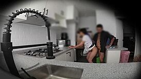 Hidden Camera Reveals Nymphomaniac Colombian Neighbor's Perfect Body In Bent Over Doggystyle!